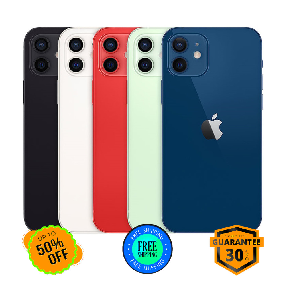 Apple iPhone 12 64GB 5G Unlocked – Black/Blue/Green – Free Shipping