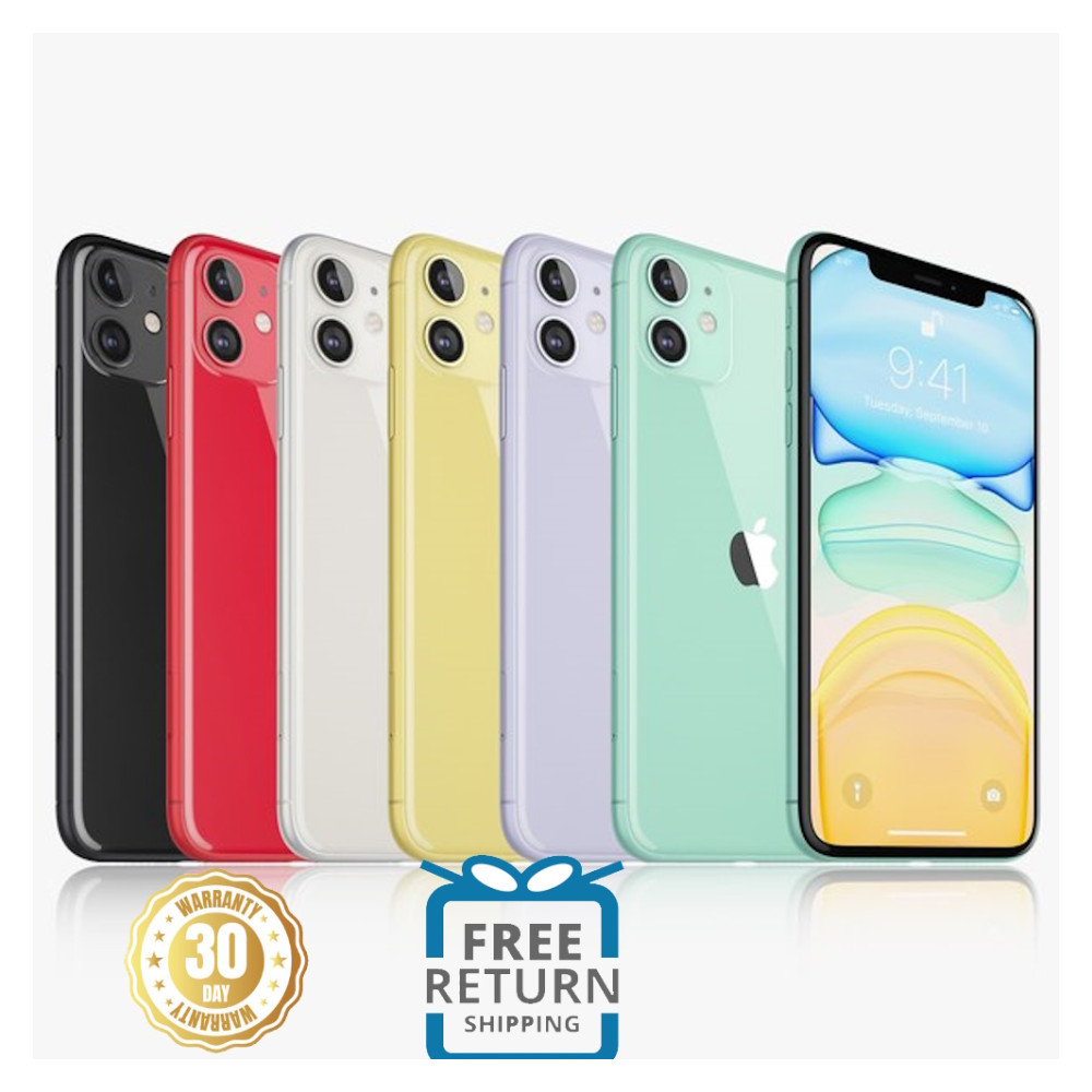 Apple iPhone 11 – Available in 64GB and 128GB Black Green Purple 4G iOS