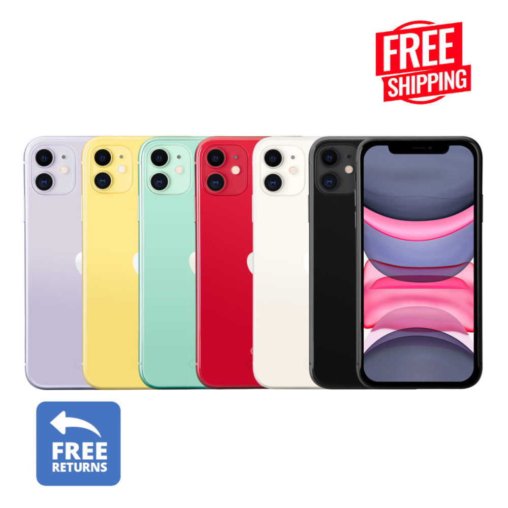 Apple iPhone 11 – 128GB/64GB Verizon Unlocked iOS Wi‑Fi LTe Smartphone