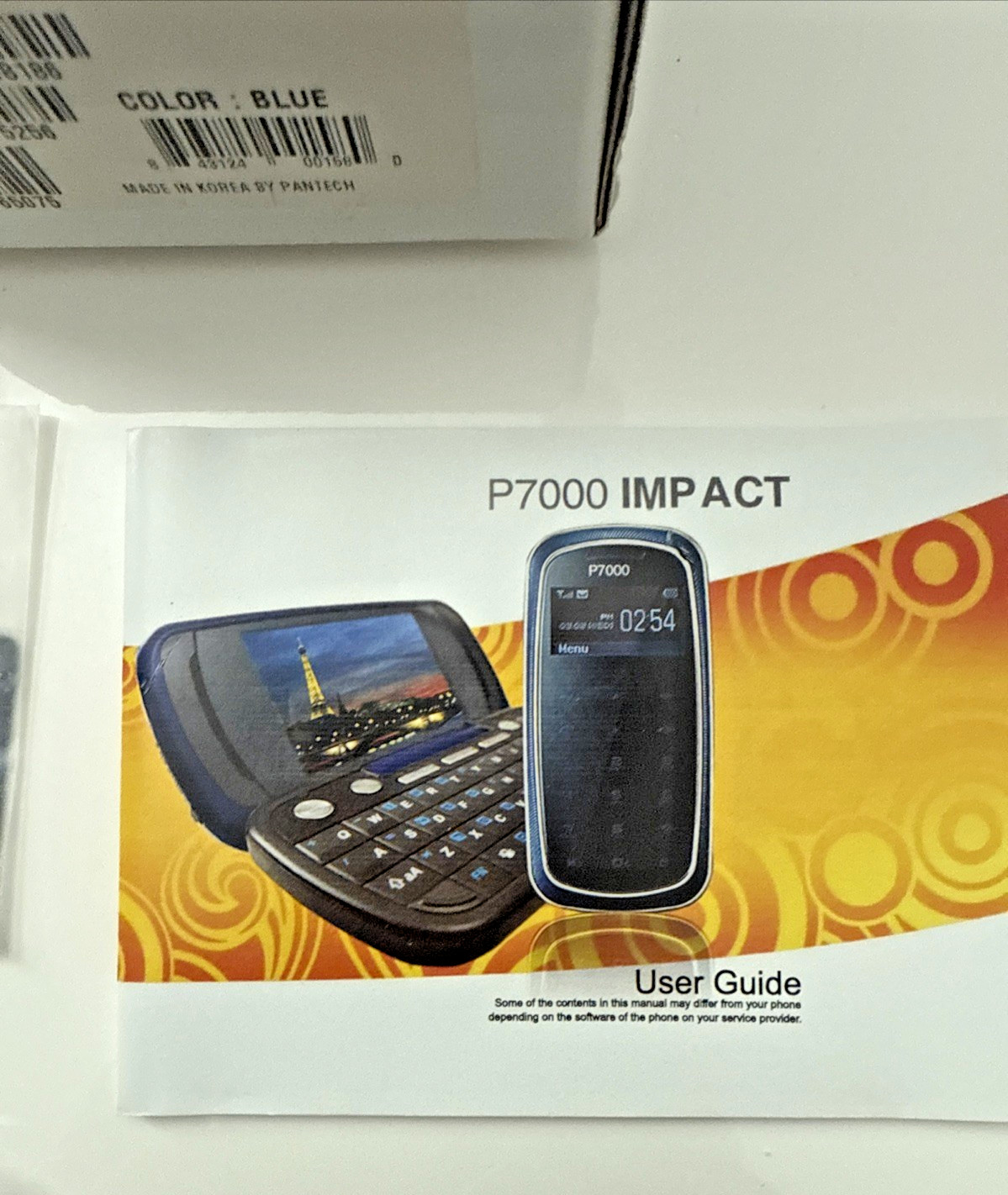 Pantech Impact P7000 – Blue (AT&T) NEW