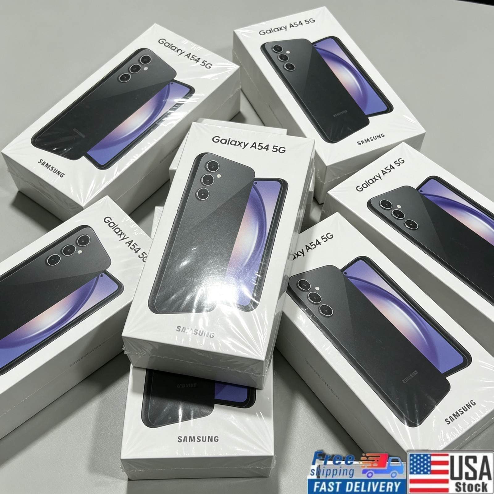 New Samsung Galaxy A54 5G A546U1 128GB Factory Unlocked-Awesome Graphite Sealed