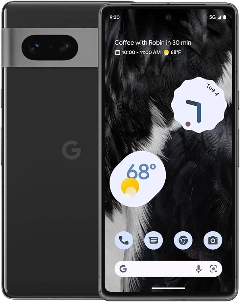 Google Pixel 7 GQML3 Unlocked 256GB Obsidian B Medium Burn