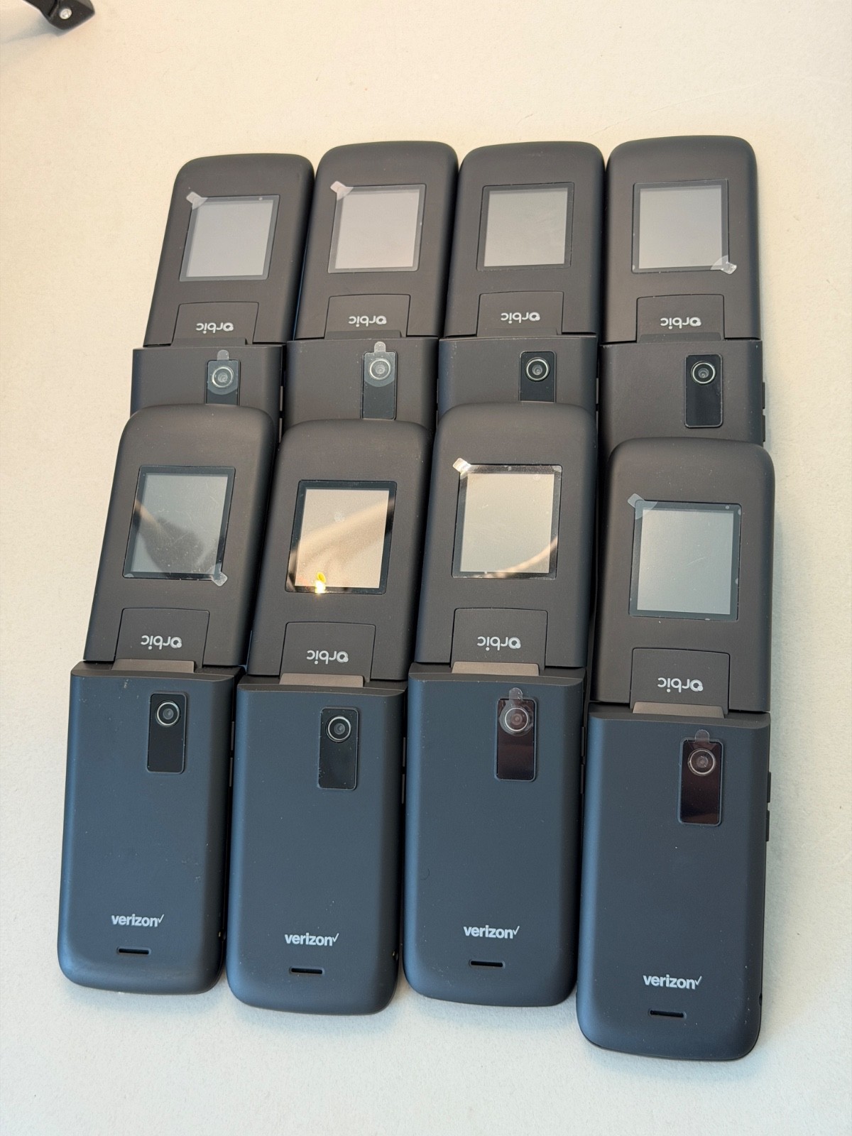 LOT OF 8 Verizon Orbic Journey V RC2200L 4G VoLTE Verizon Postpaid Flip *BROKEN