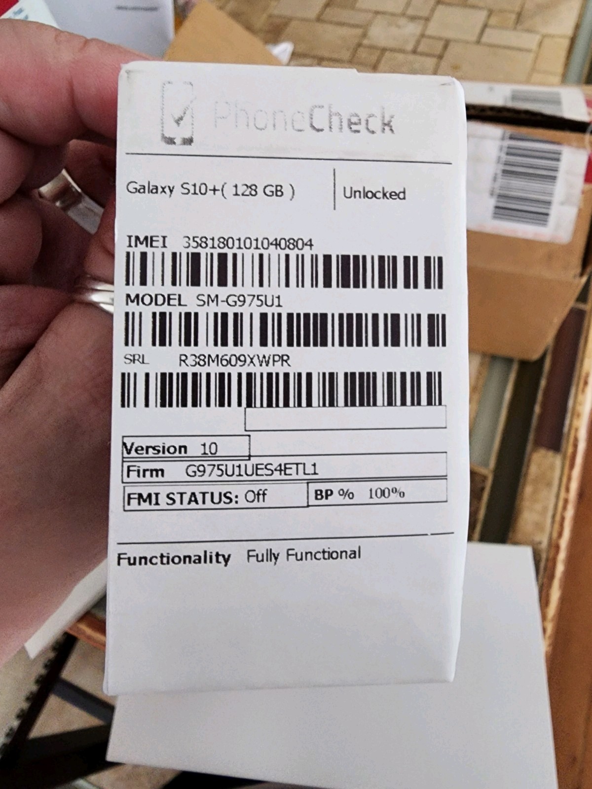 Samsung Galaxy S10 Plus 128GB Prism Blue Unlocked Smartphone
