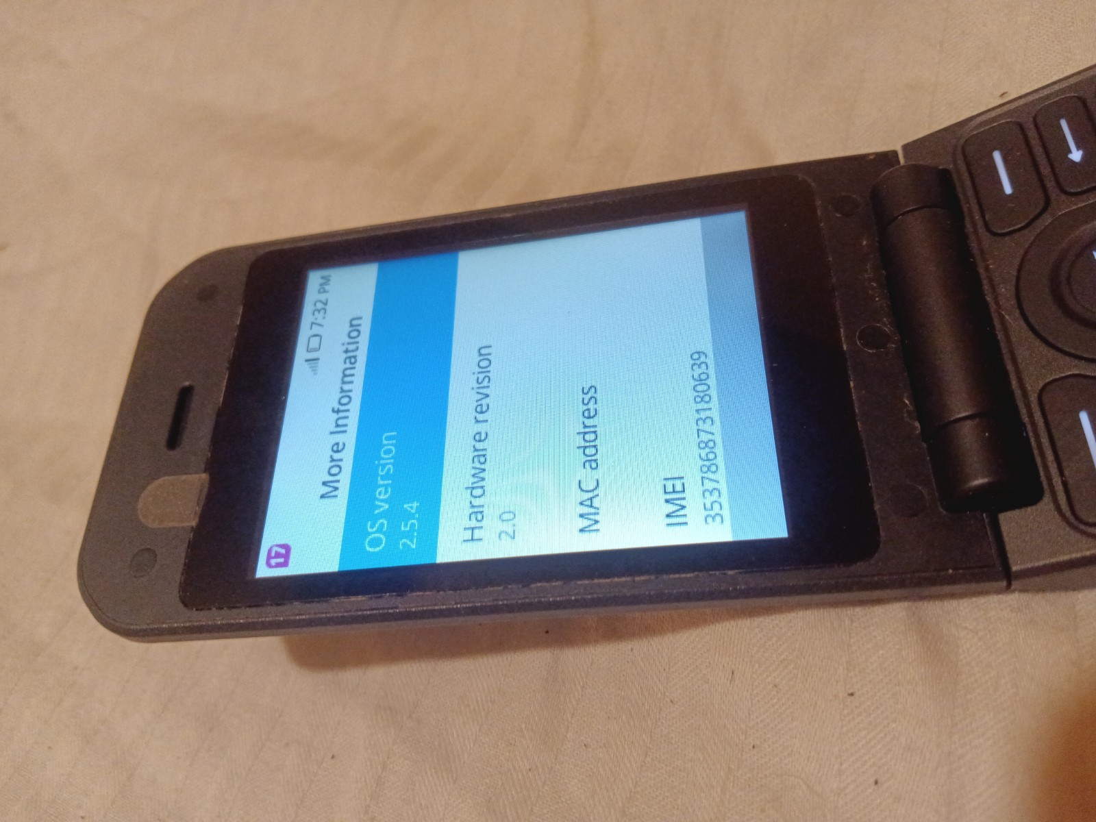 AT&T Cingular Flex 2 U1030AA Prepaid 4G LTE Flip Phone, 2MP, Android, Navy