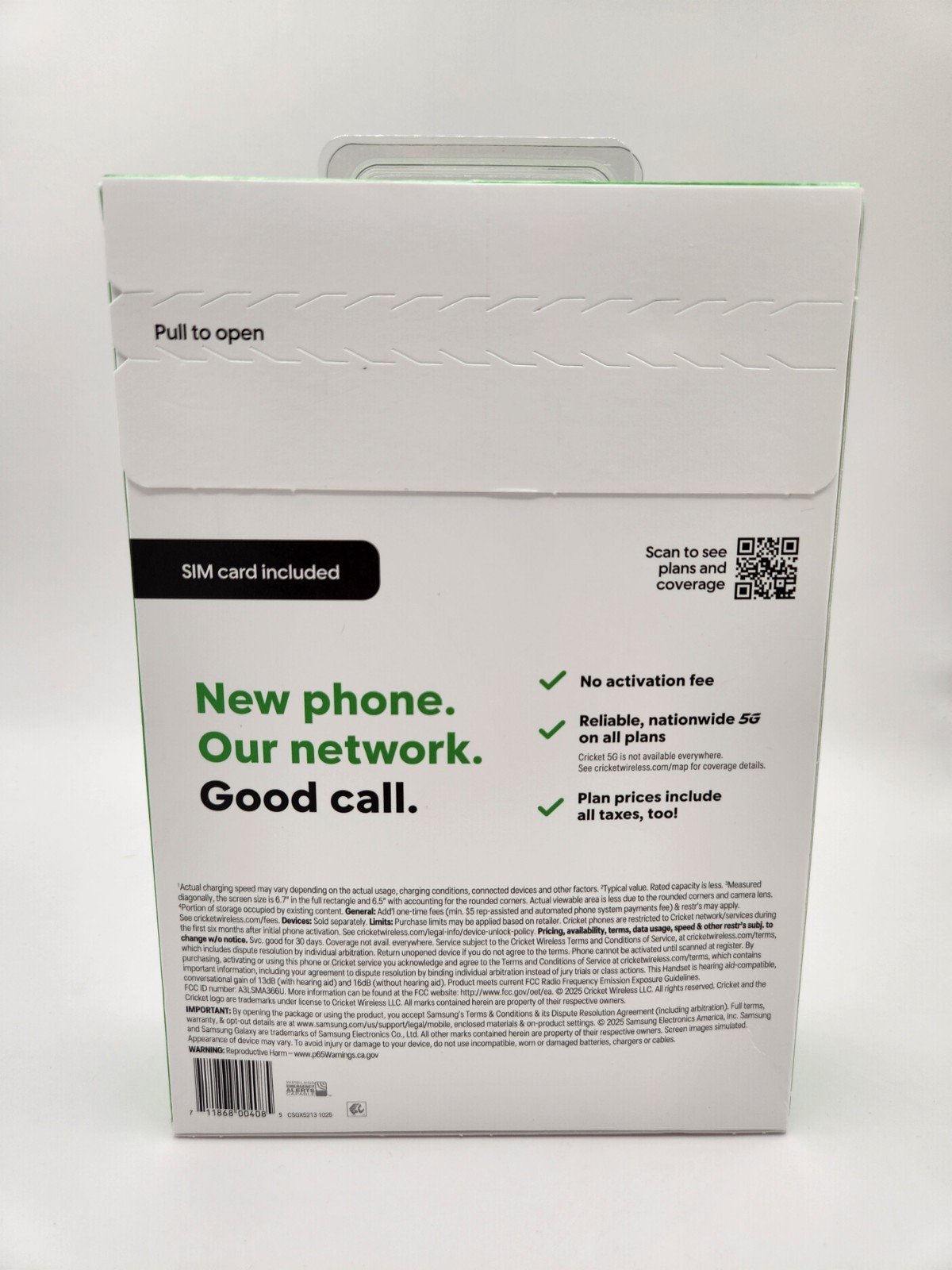 Samsung Galaxy A36 5G 6GB RAM 128GB Cricket Wireless (PREPAID) Black Brand New