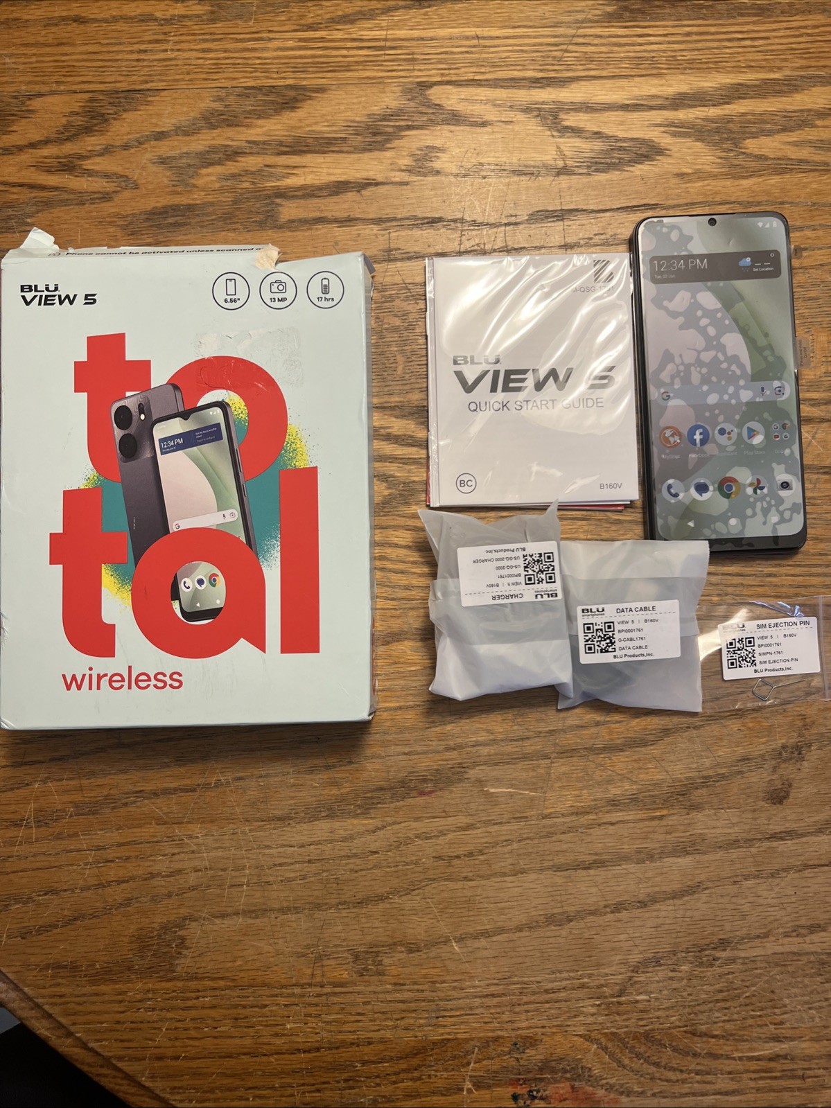TOTAL WIRELESS BLU VIEW 5 PHONE 64GB 2.0 GHZ Quadcore