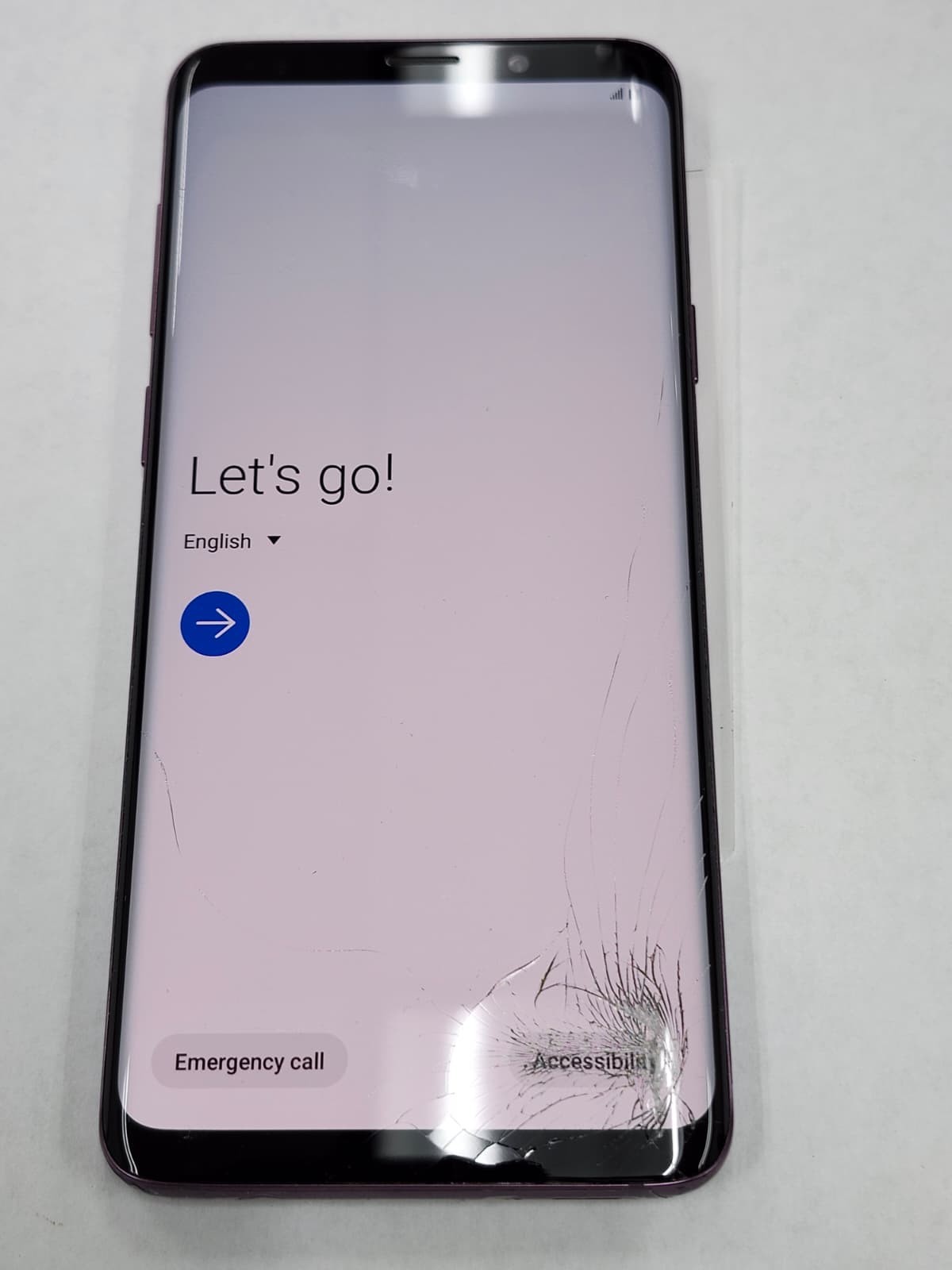DEFECTIVE – Samsung Galaxy S9+- Purple – 64 GB – GSM Unlocked – SM-G965U – 12474