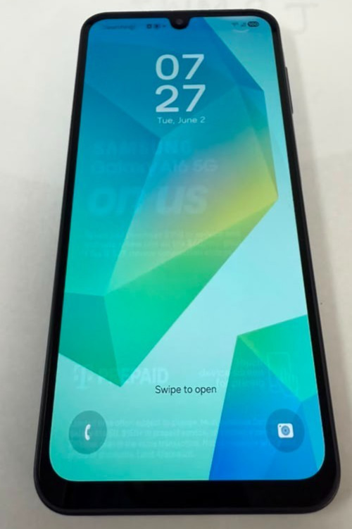 Samsung A166U Galaxy A16 5G 128GB Blue Black T-Mobile Unlocked Burn-In