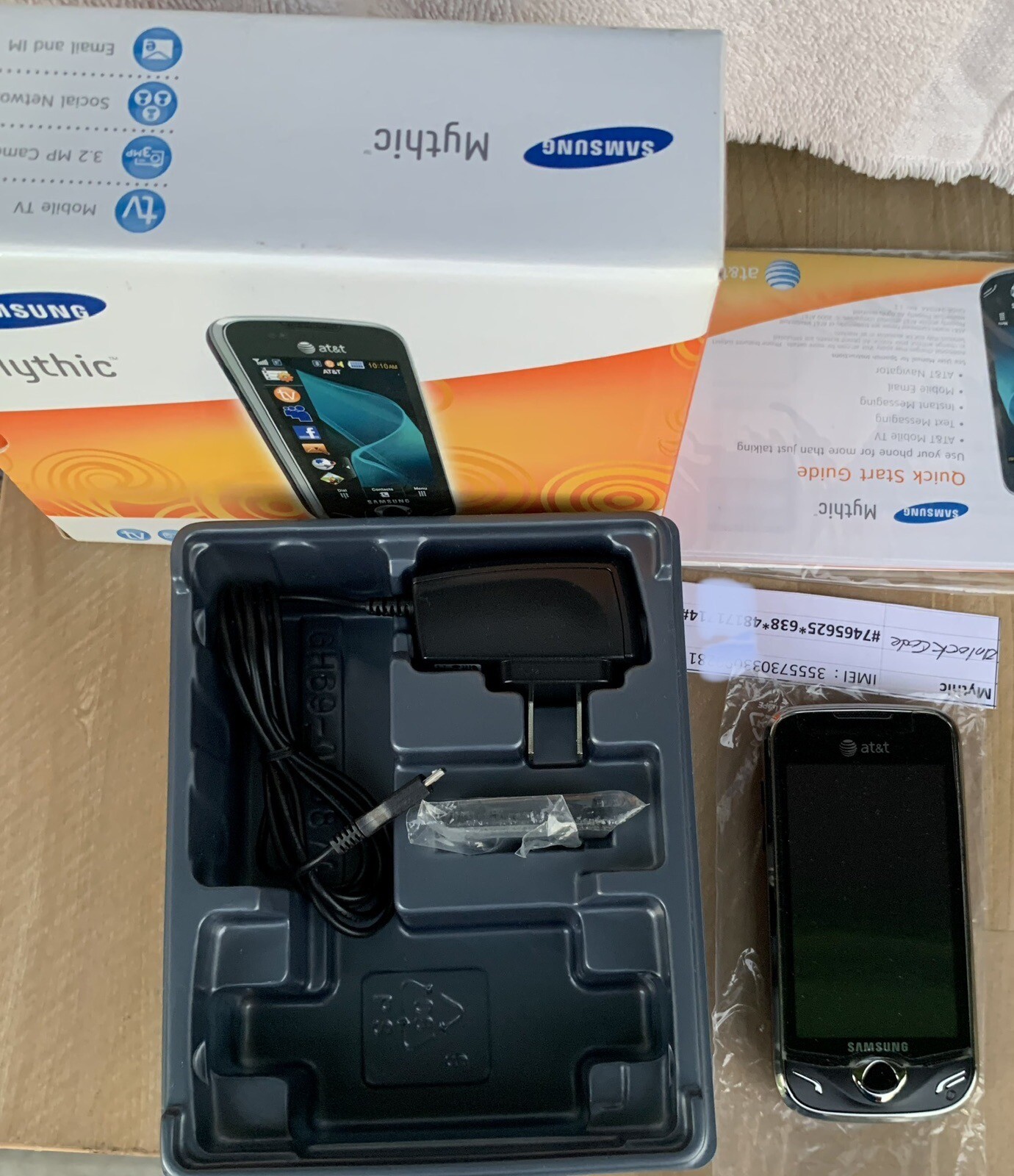 Collectible: Samsung Mythic SGH-A897 – Black Cellular Phone – UNLOCKED
