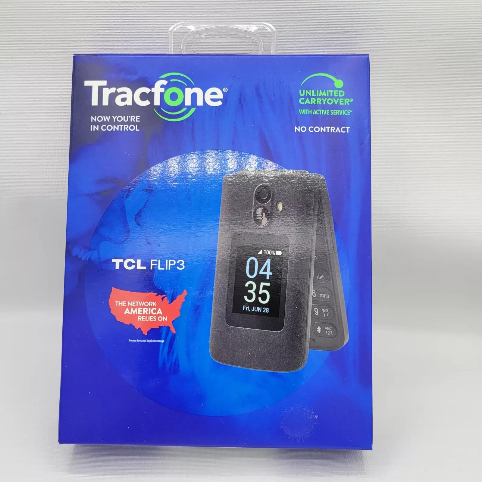Tracfone TCL Flip 3 Flip Phone, Text, Pic Message, 5mp Camera, 16GB, Wi-Fi Calls