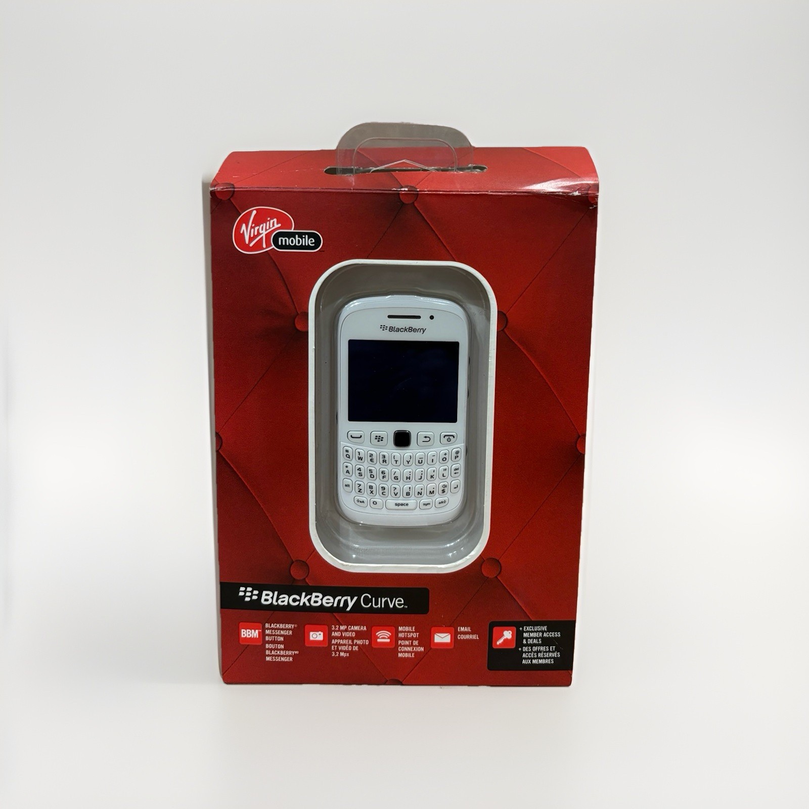 Unlocked BlackBerry Curve 9320 White GSM 3G GPS QWERTY Smartphone