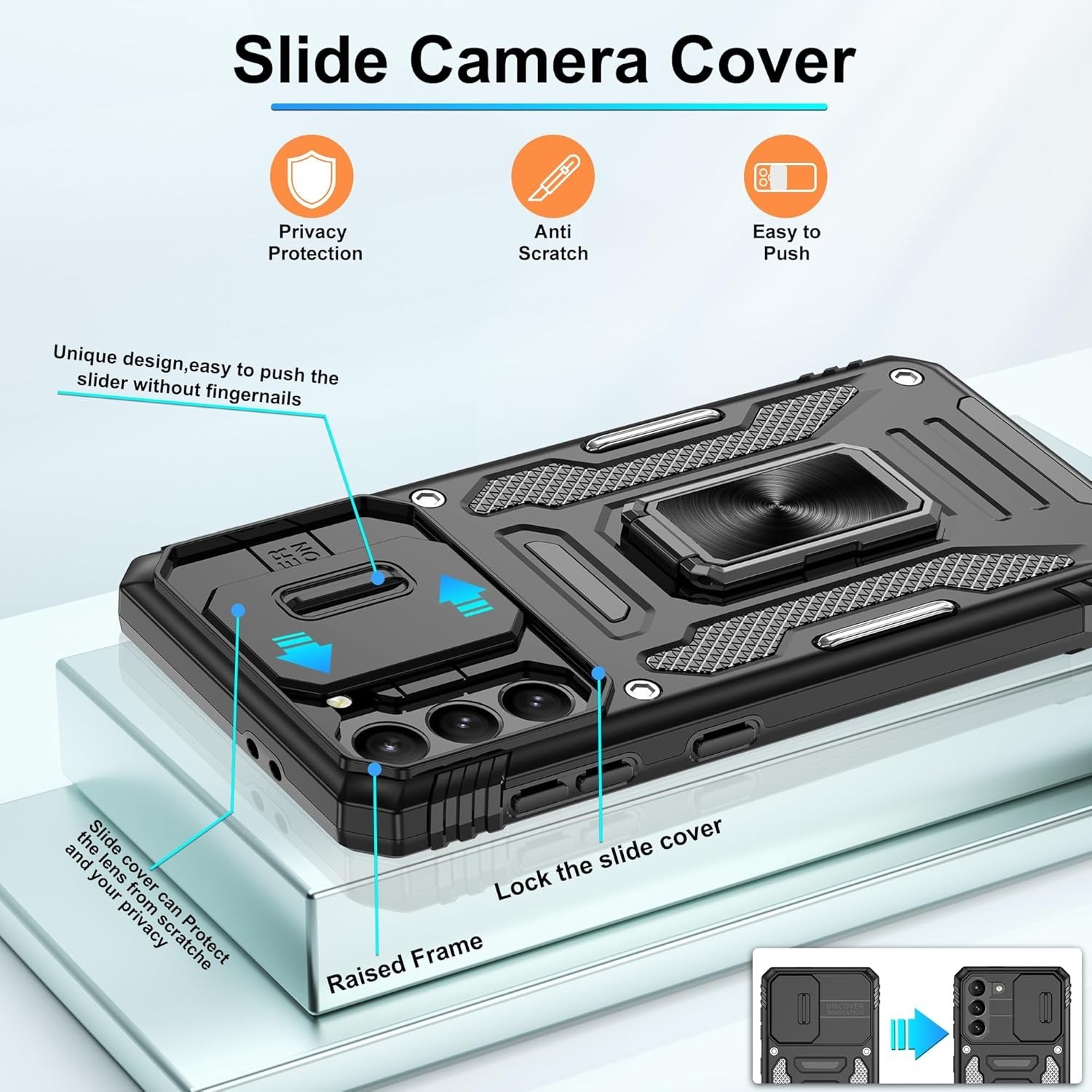 For Samsung Galaxy S21 5G Case with Shockproof Protective Cover Screen Protector