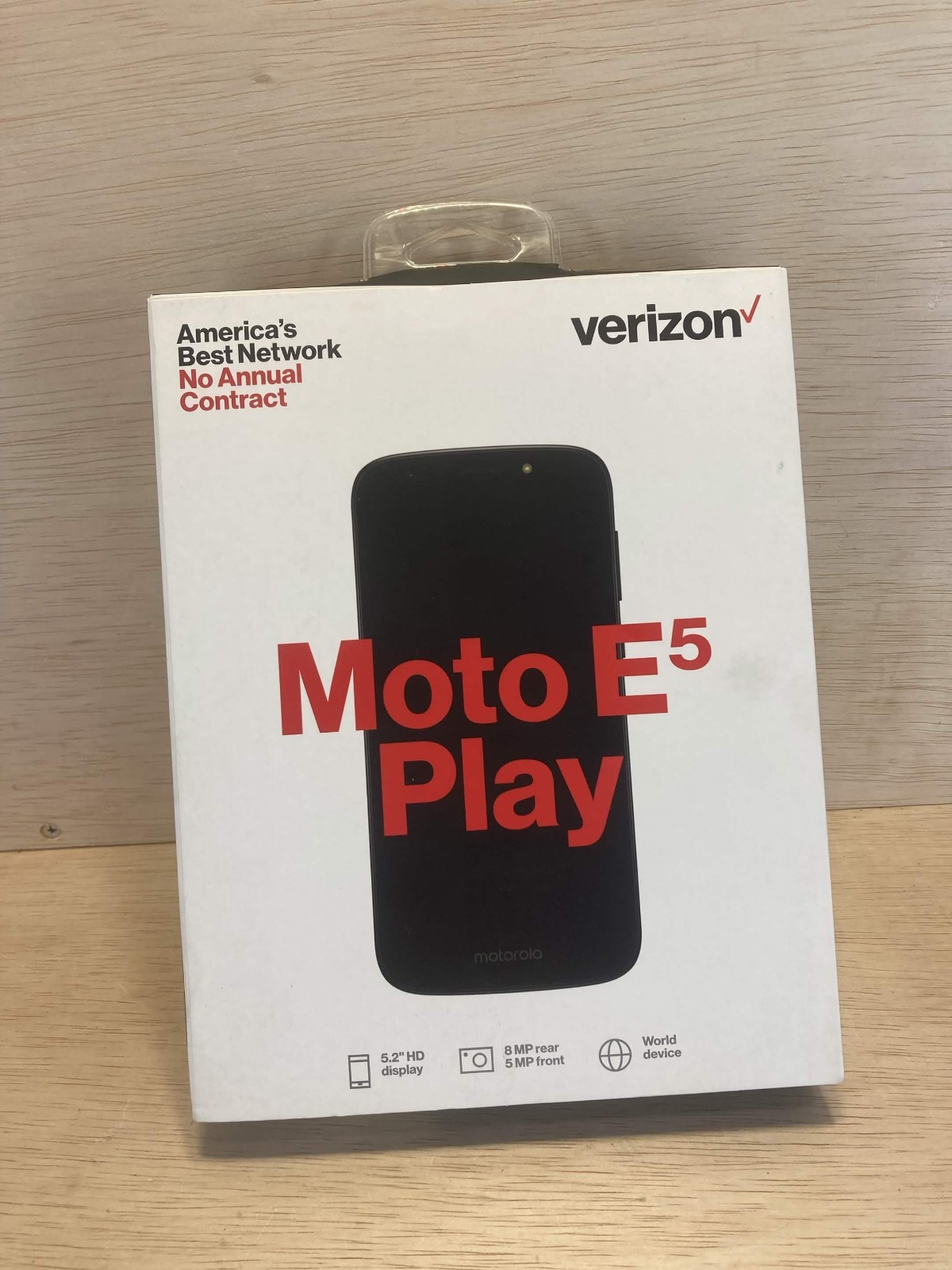Verizon Prepaid Moto E5 Play – Verizon Prepaid NEW IN BOX Android Smartphone