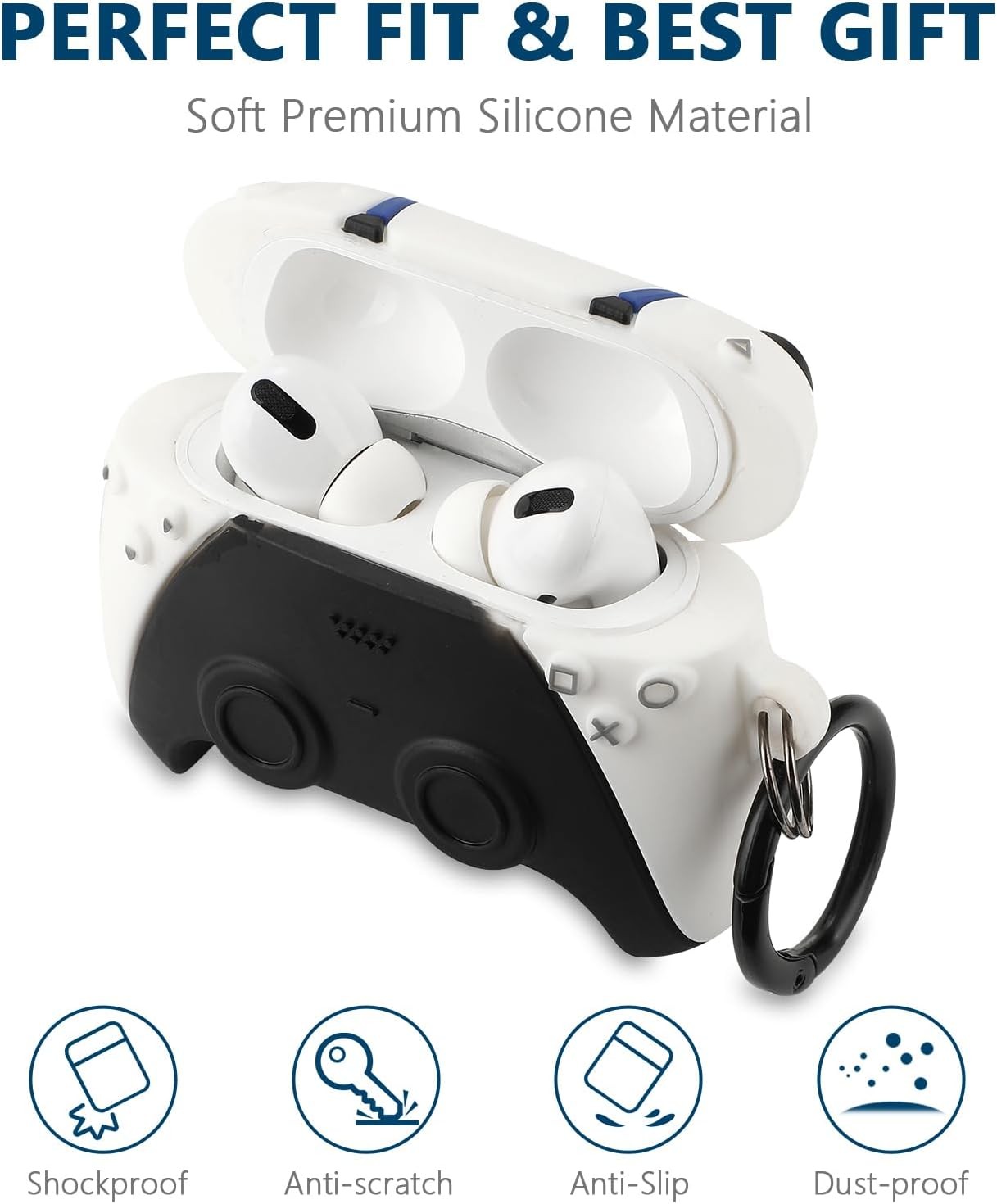 Silicone Soft Cases with 3D Cartoon Game Controller Design for Airpods Pro 2nd G