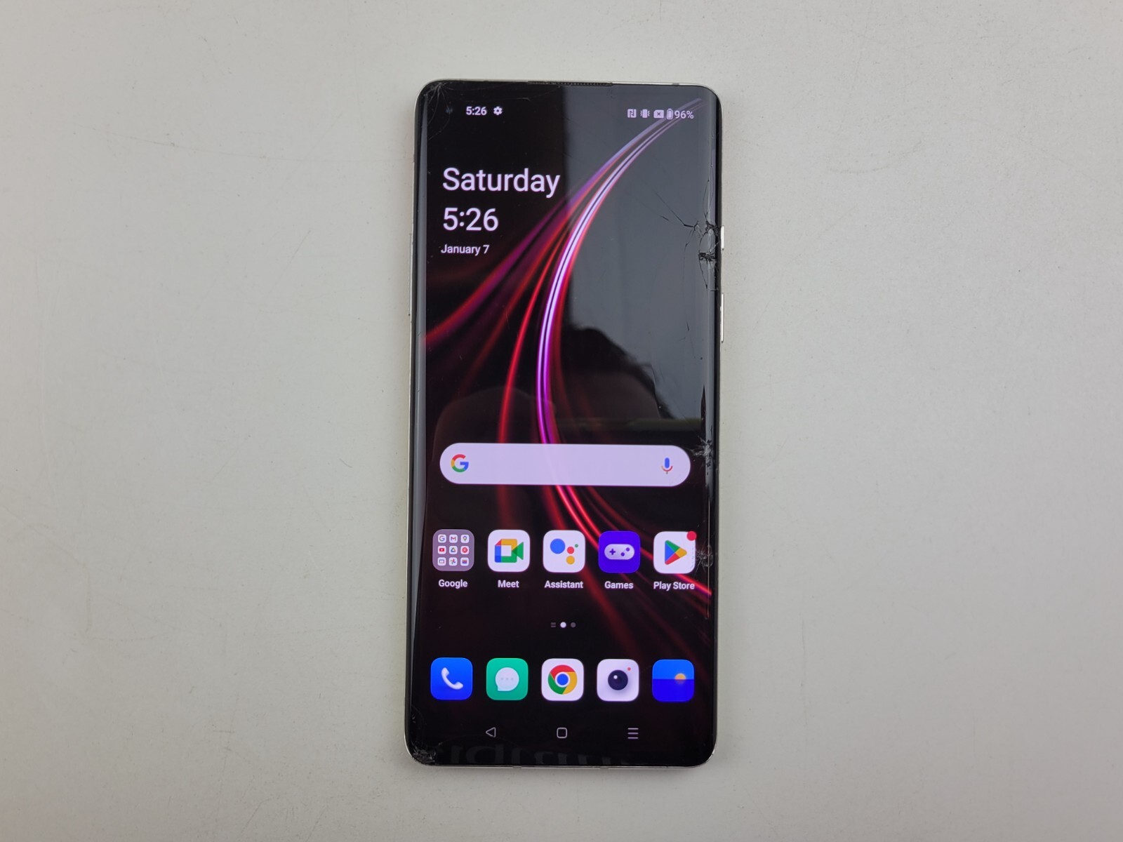 OnePlus 8 (IN2017) 128GB – Glow (GSM Unlocked) (T-Mobile) – CRACKED – J6373