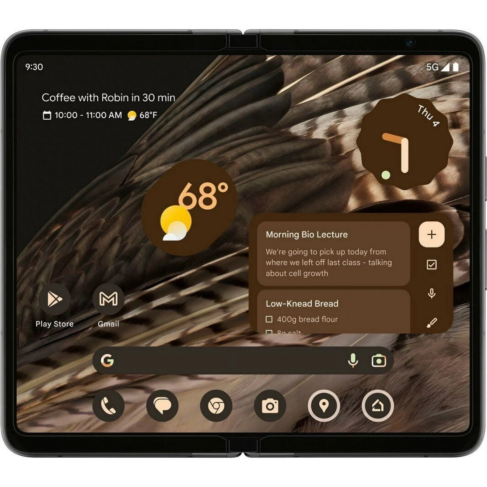 NEW AT&T Google Pixel Fold – 256GB – 7.6in – Obsidian Black – AT&T ONLY