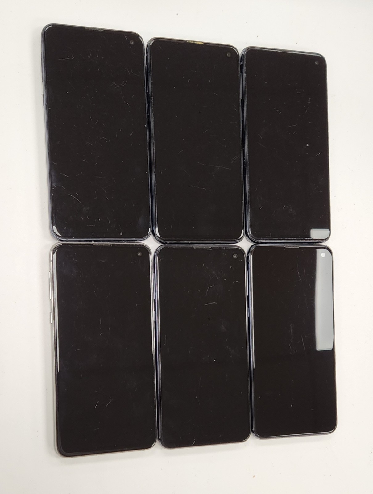 for trade-in Lot of 6 Used Samsung Galaxy S10e SM-G970U 128GB Black Unlocked