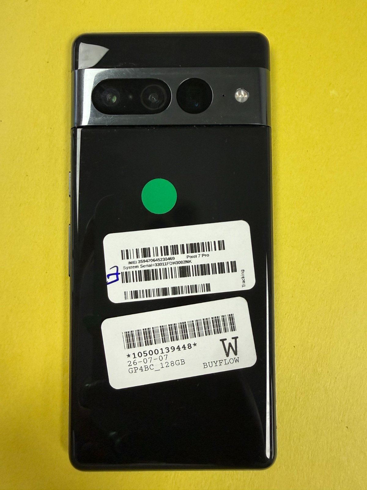 Google Pixel 7 Pro – 128GB – Obsidian Black (Unlocked) Screen Burn