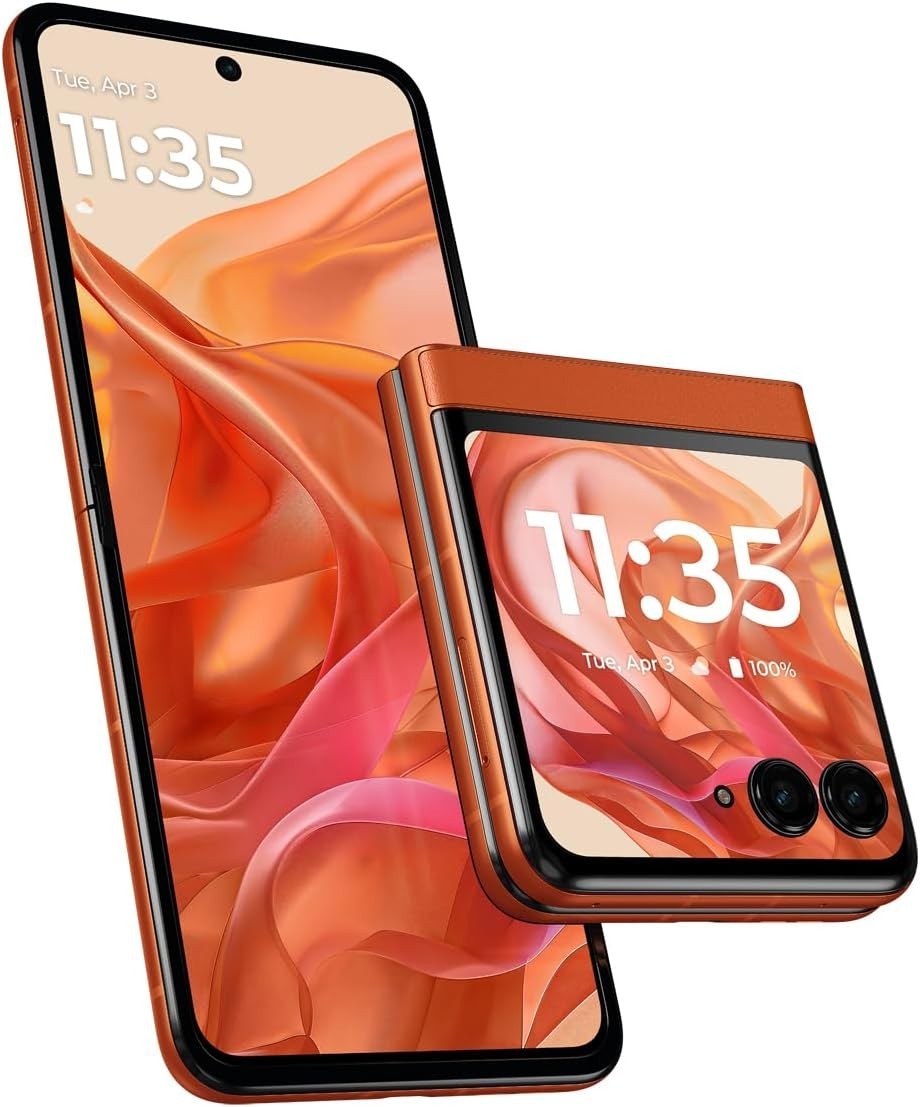 Motorola Razr 50 (2024) XT2453 256GB 8GB Unlocked Spritz Orange – Excellent