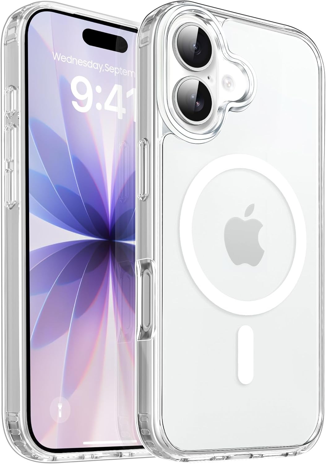Magnetic Case for iPhone 17 6.3 Inch & Magnetic Car Phone Mount Anti-Scratch Cle