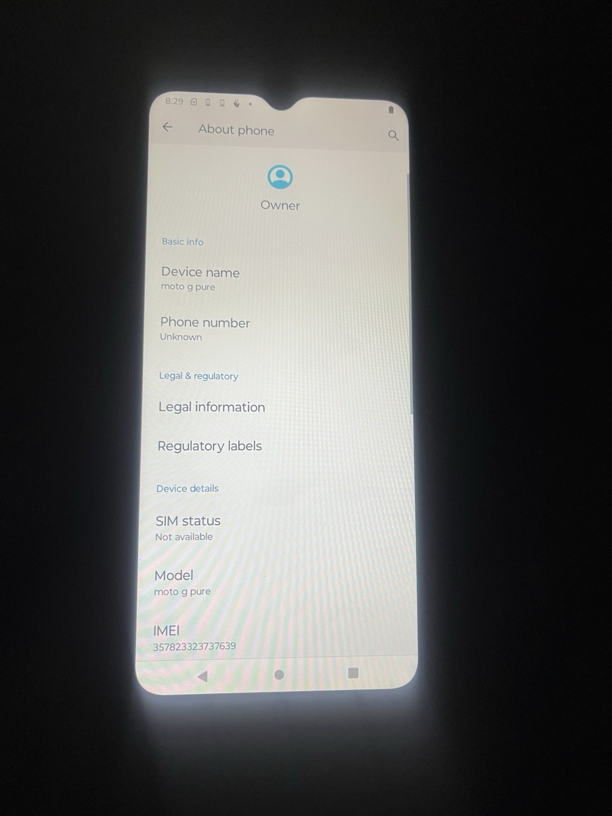 Motorola Moto G Pure 32GB Navy Blue Cricket Used
