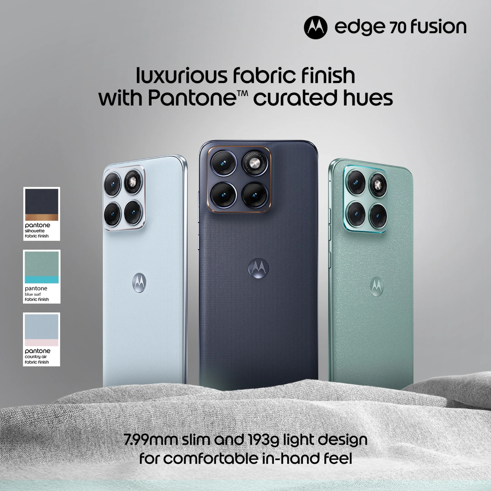MOTOROLA Edge 70 Fusion (SILHOUETTE, 12+256GB) Snapdragon® 7s Gen 4 SmartPhone