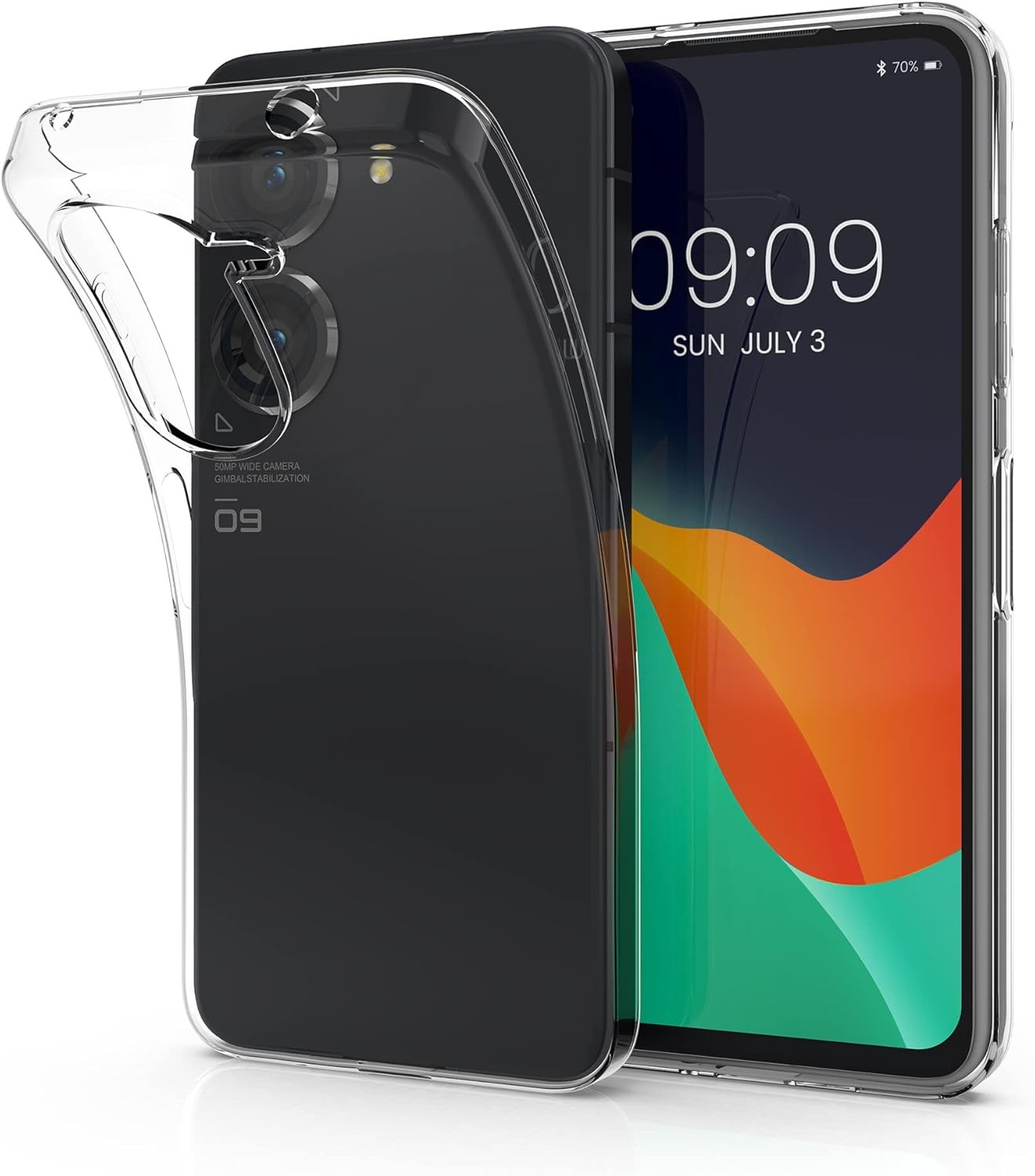 Clear Soft Slim Flexible TPU Phone Cover Case for ASUS Zenfone 10 / Zenfone 9