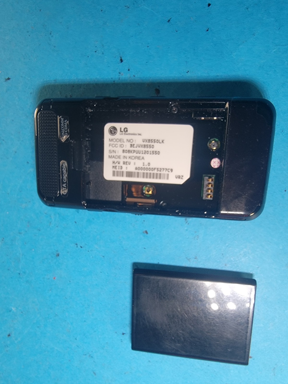 LG Chocolate 2 II VX8550 – Black ( Verizon ) Very Rare Slider Phone