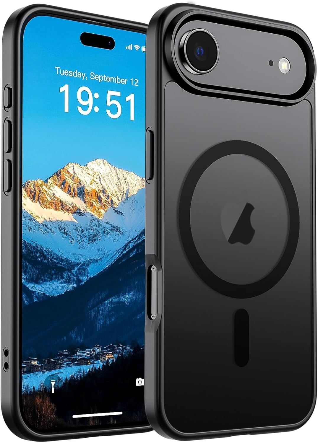 Slim Shockproof Matte Phone Cover for iPhone Air – Translucent Magnetic Case