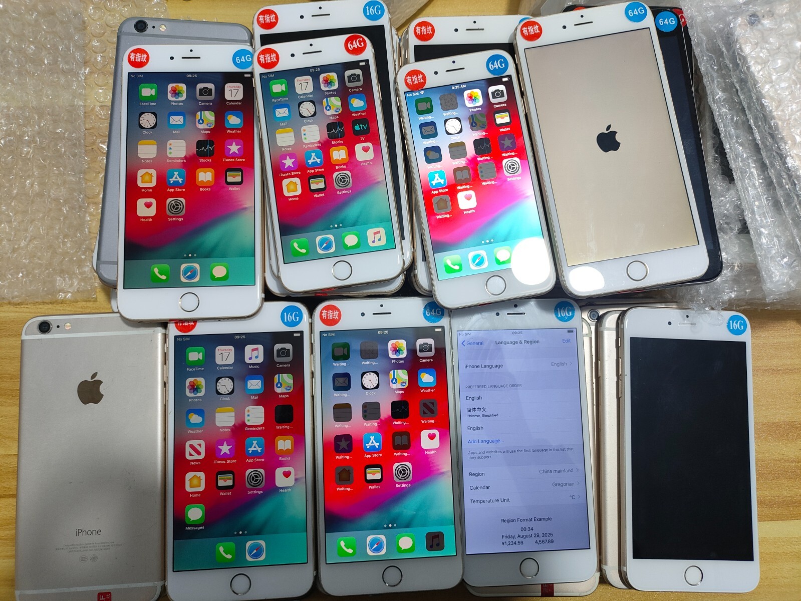 Apple iPhone 6 6 Plus – 16GB 64GB Unlocked iOS 12, GOOD, replaced New-battery
