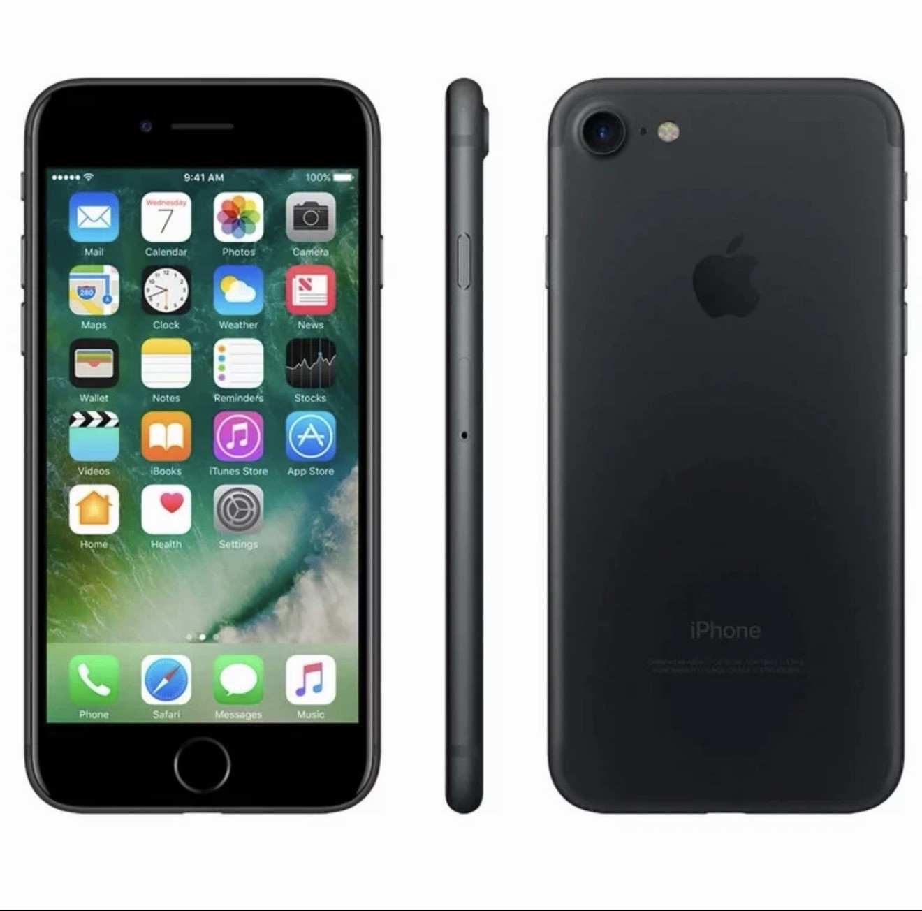 Apple iPhone 7 MNAC2LL/A Unlocked 32GB Black B+ Condition – REPLACEMENT BOX