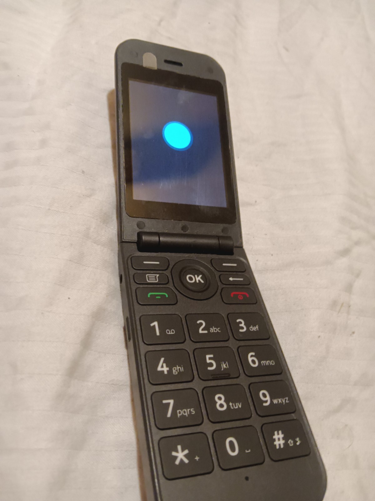 AT&T Cingular Flex 2 U1030AA Prepaid 4G LTE Flip Phone, 2MP, Android, Navy
