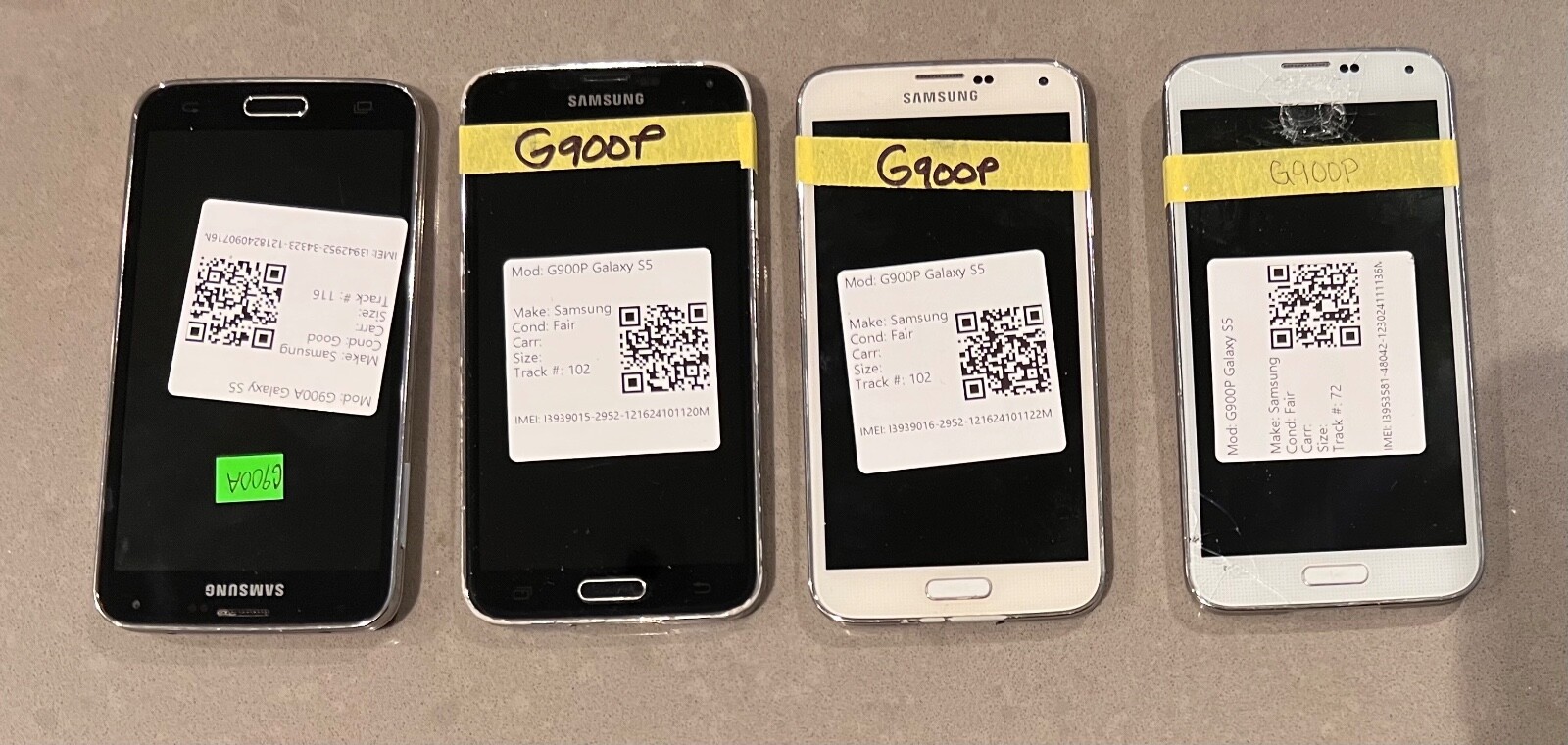 Defective Lot of Samsung Galaxy S5, SM-G900P G900A Sprint, Android