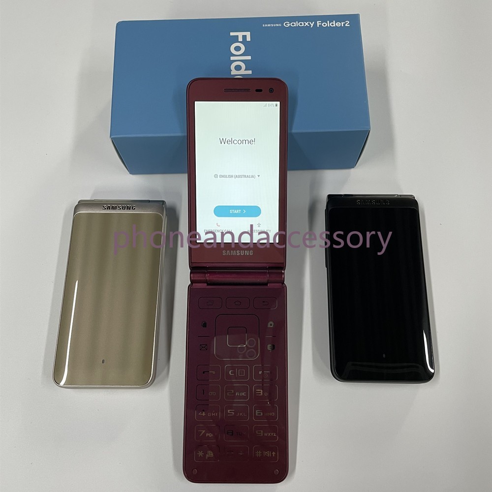 Original Unlocked Samsung Galaxy Folder2 G160N 16GB/32GB ROM WIFI GPS Flip phone