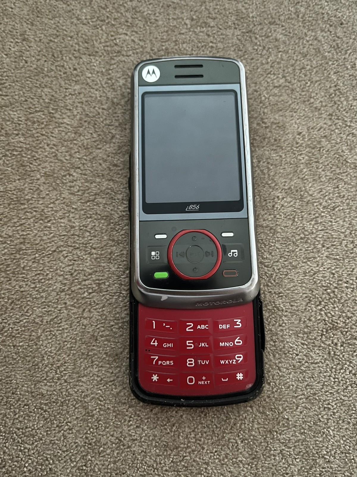 Motorola Debut i856 – Black and Red ( Nextel ) Very Rare iDEN Slider Phone