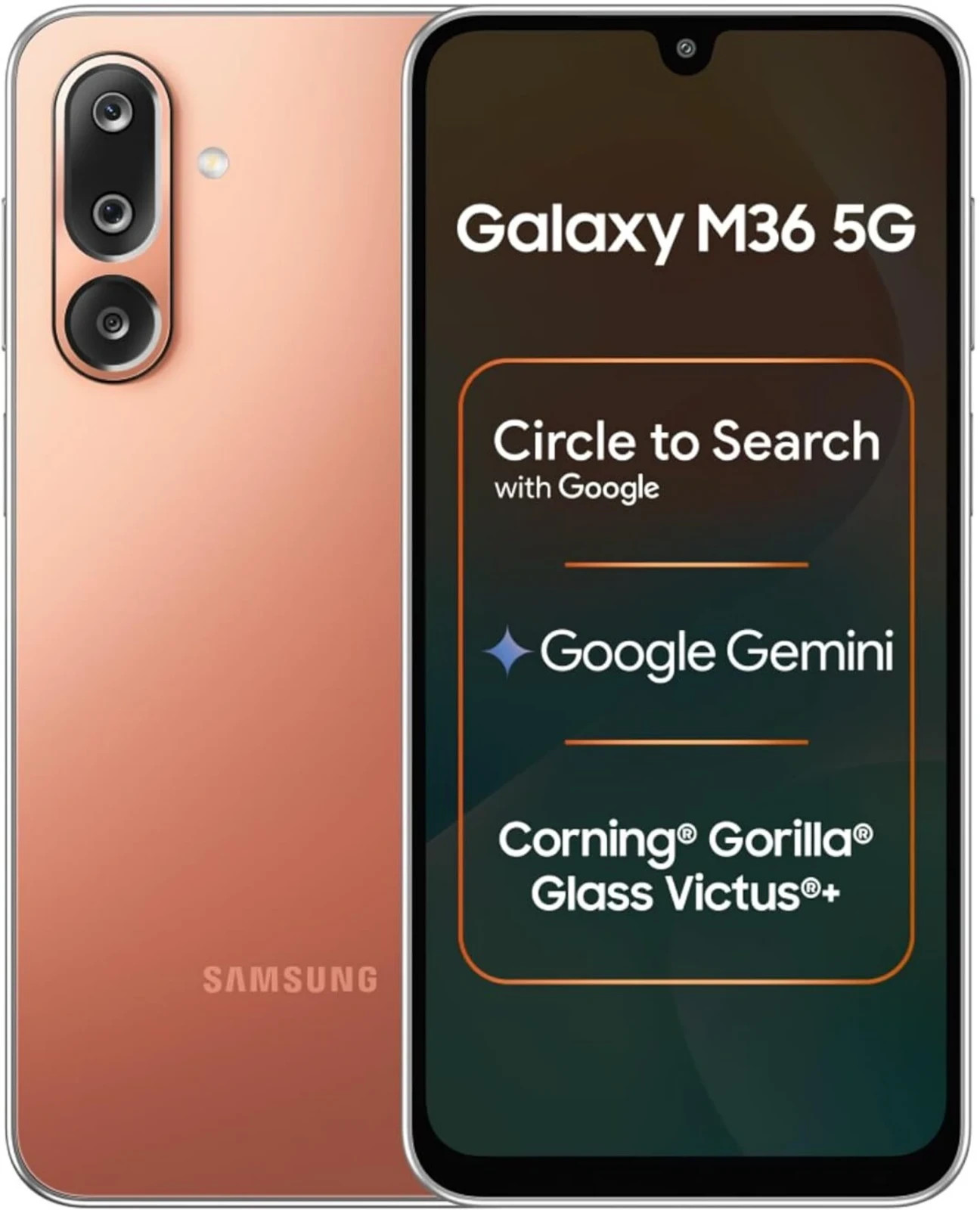 Samsung Galaxy M36 5G (Orange , 8 GB RAM, 128 GB ) Exynos 1380 Global Version