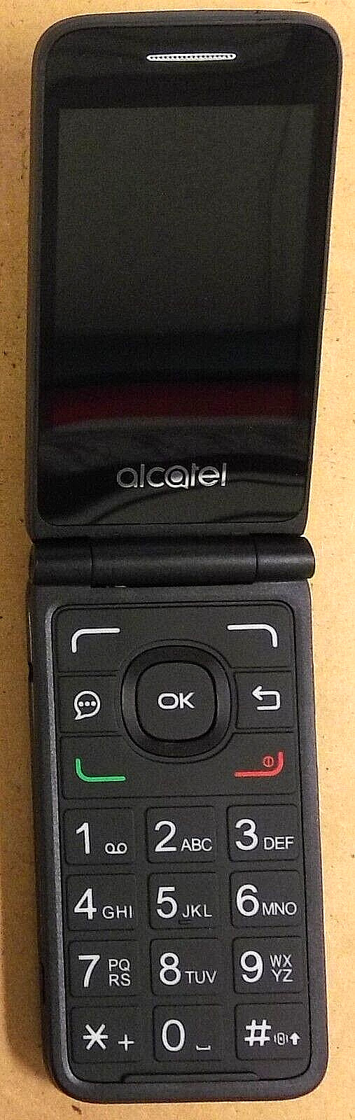 Alcatel MyFlip A405DL – Gray and Black ( Tracfone ) 4G LTE Flip Smartphone