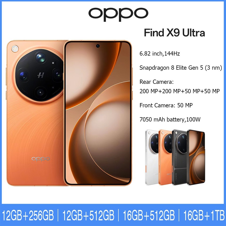 Oppo Find X9 Ultra 5G Mobile Phone Snapdragon 8 Elite Gen 5 200MP 7050 mAh 100W+