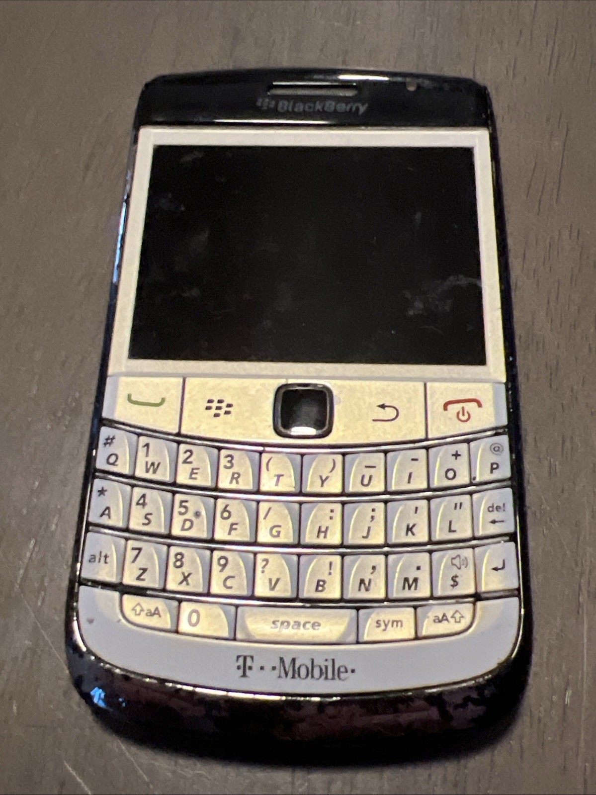 BlackBerry Bold 9700 Smartphone Black T-Mobile Untested Scratched AS IS