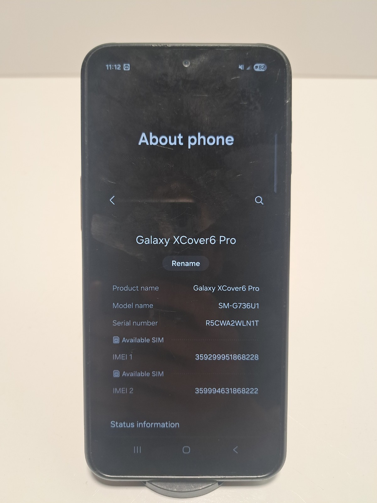 Samsung Galaxy XCover6 Pro – 128 GB – Black FOR PARTS