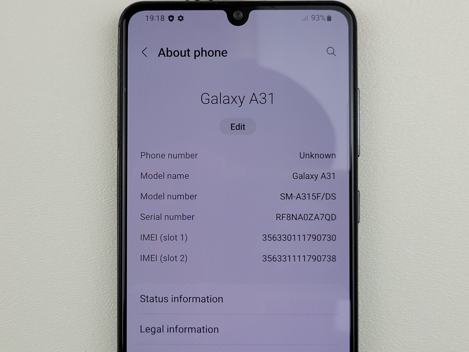 Samsung Galaxy A31 (SM-A315F/DS) 128GB (GSM Unlocked) Dual SIM – *READ* – K3591
