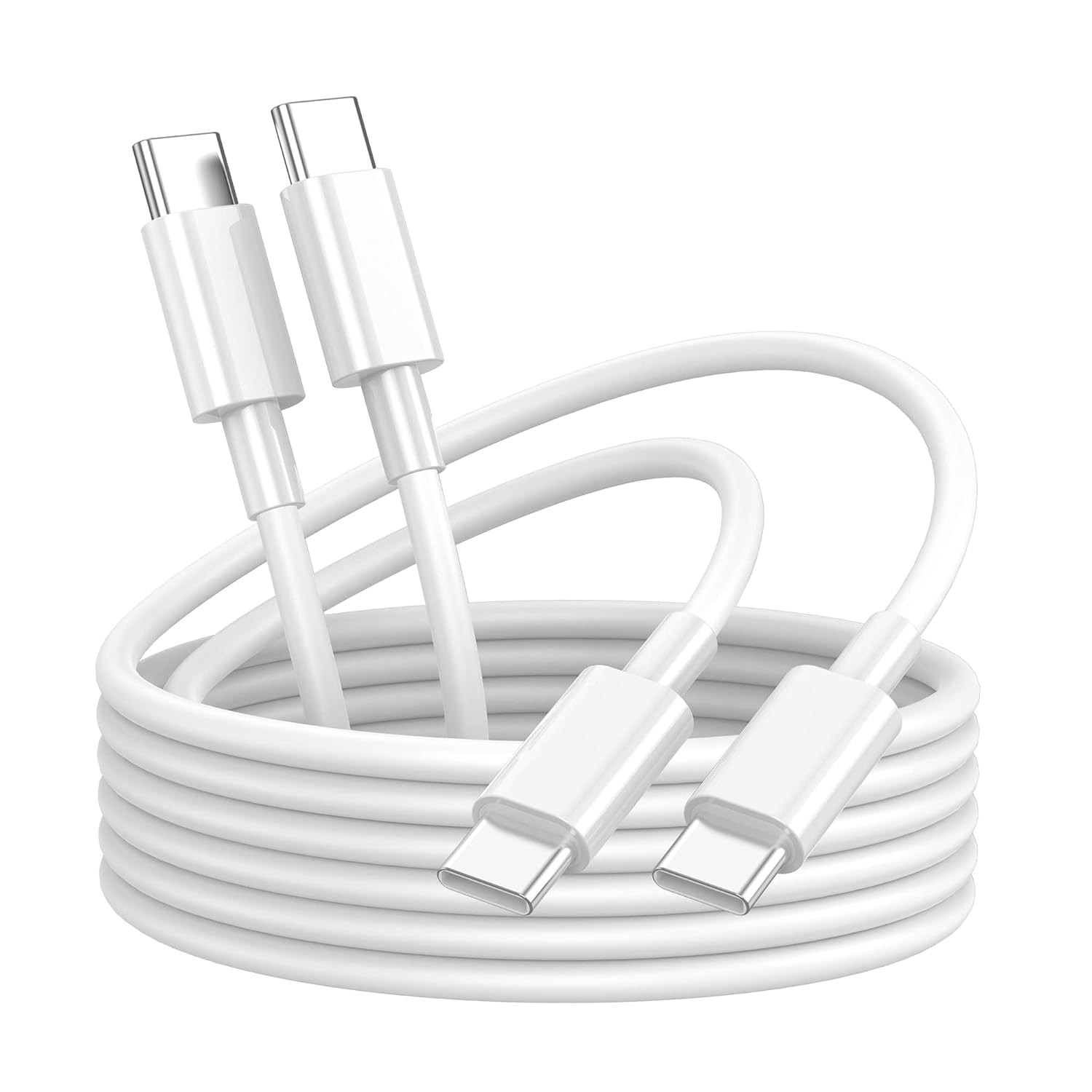 2 Pack 60W USB-C Fast Charger Adapter for iPhone 17/16 6ft