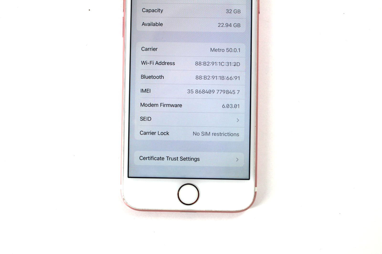 Apple iPhone 7 – 32GB Pink – Unlocked AT&T T-Mobile Verizon 84% Battery