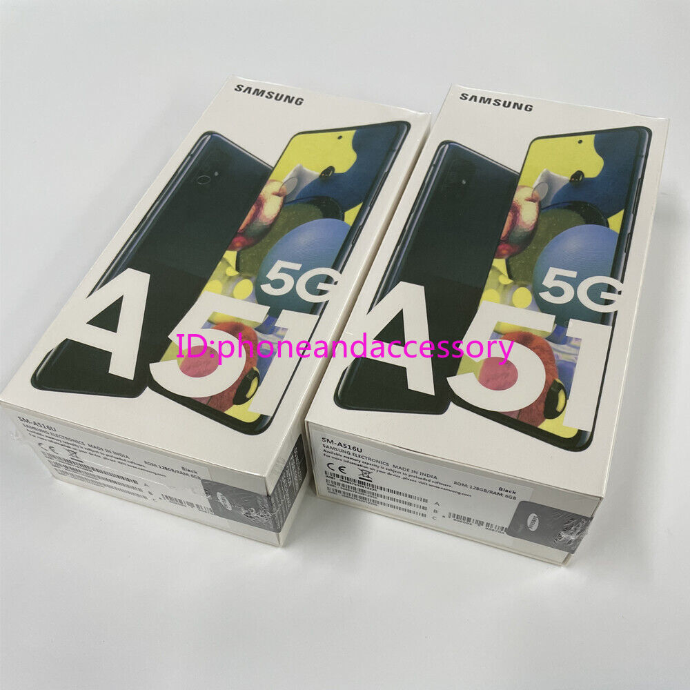 Samsung Galaxy A51 5G SM-A516U 128GB 6GB RAM Unlocked Smartphone- New Unopened