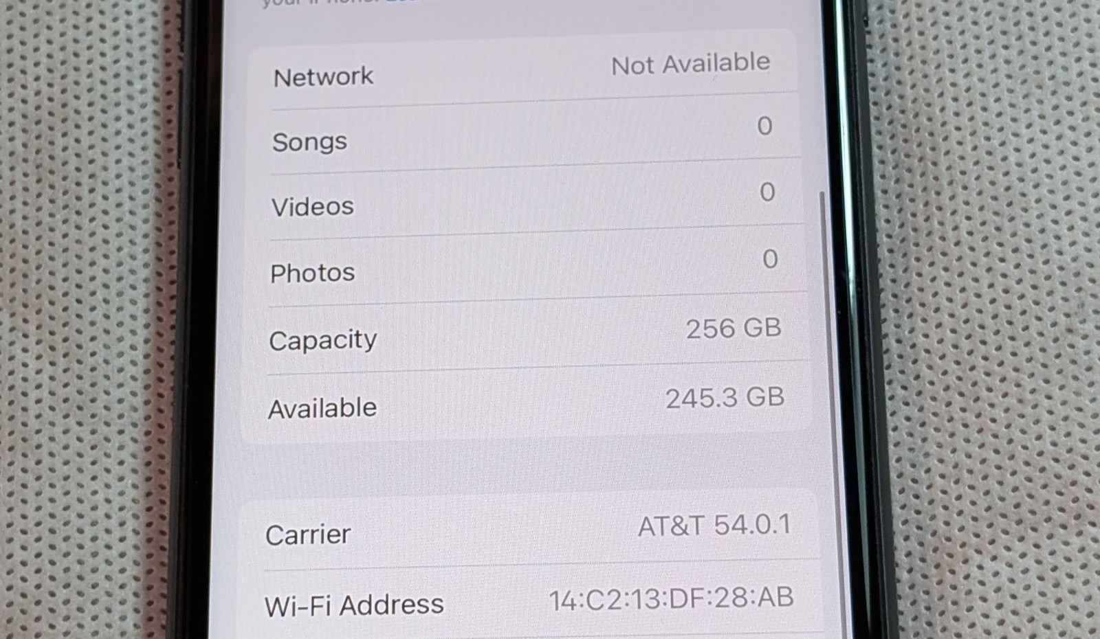EXCELLENT Condition BLACK Apple iPhone 8 256GB AT&T CRICKET Cell Phone