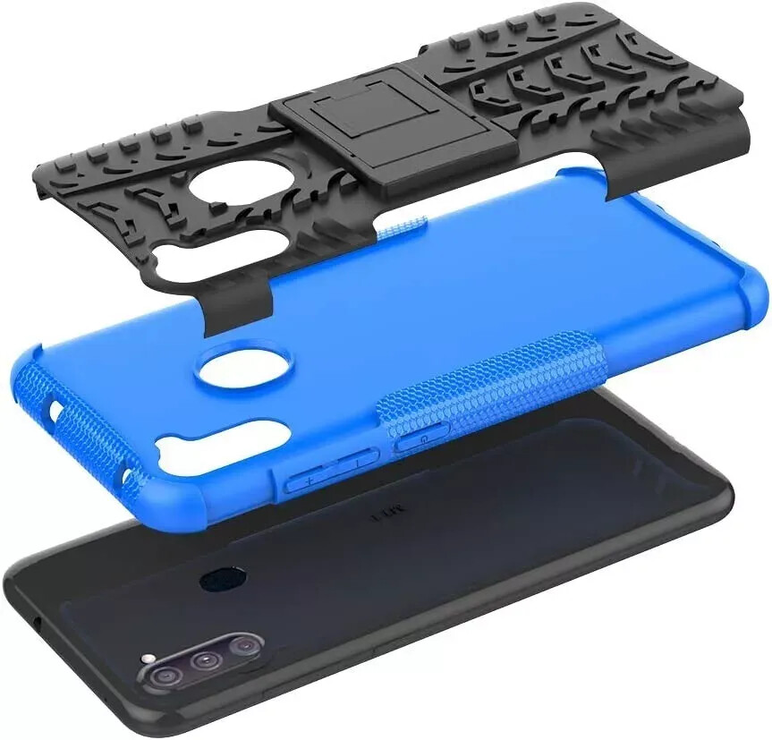 Samsung Galaxy A11 Premium Quality Case Hybrid Hard PC TPU Bumper Colorful Cover