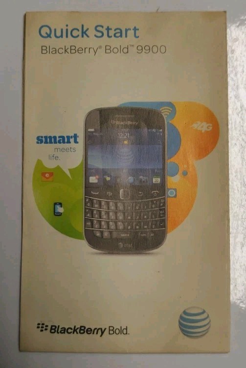 Quick Start BlackBerry Bold 9900 User Manual