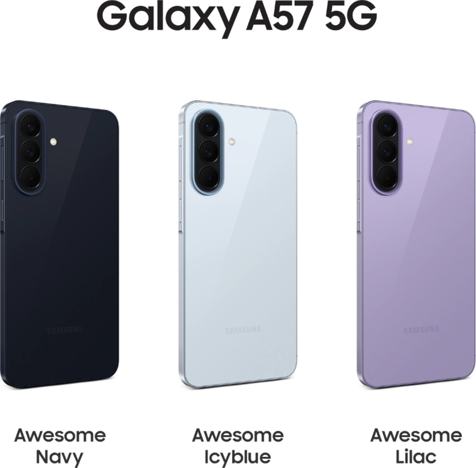 Samsung Galaxy A57 5G 8GB RAM, 256GB Factory Unlocked Smartphone Awesome Icyblue