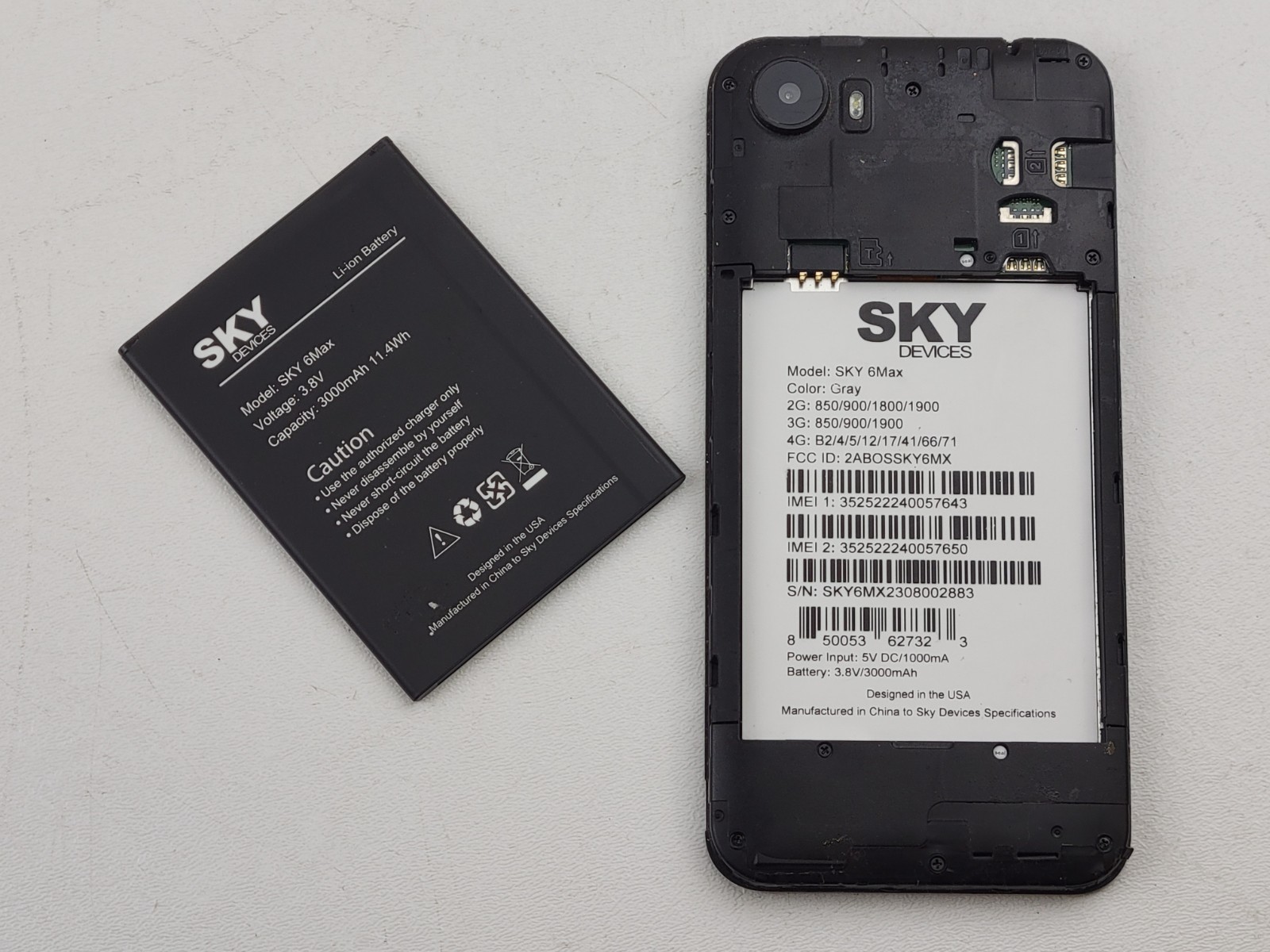 SKY Devices Elite 6Max – 32GB – (GSM Unlocked) Dual SIM – POOR CONDITION – H6433